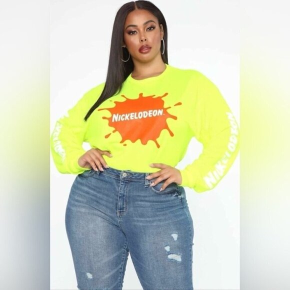 Fashion Nova - Ladies, Nickelodeon LS Top - Purple. Size: XL. NIB - Picture 7 of 10